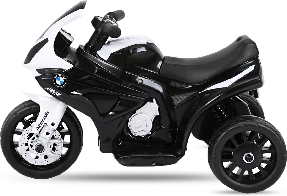 BMW S 1000 RR Elektrische kindermotor / kinderscooter / driewieler | LED-verlichting | Zwart